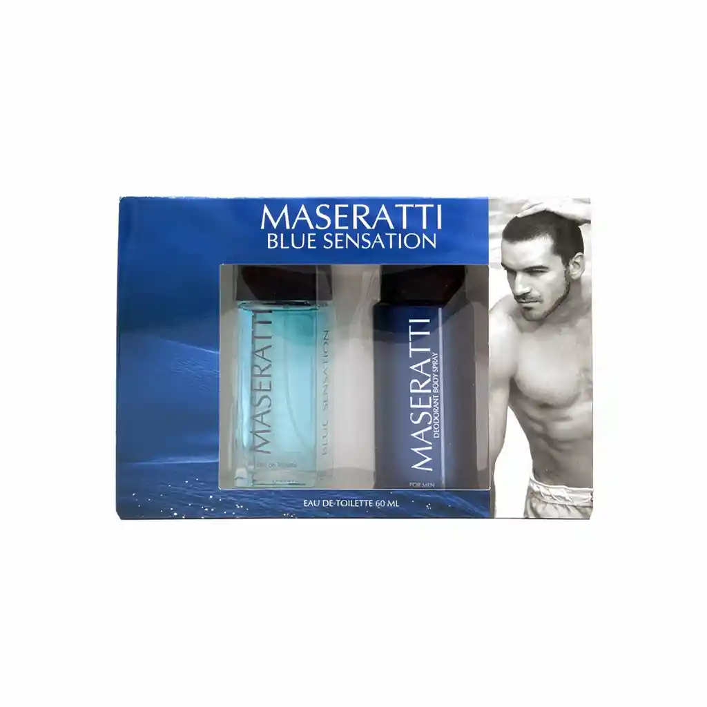 Maseratti Estuche Fragancia + Desodorante Blue Sensation