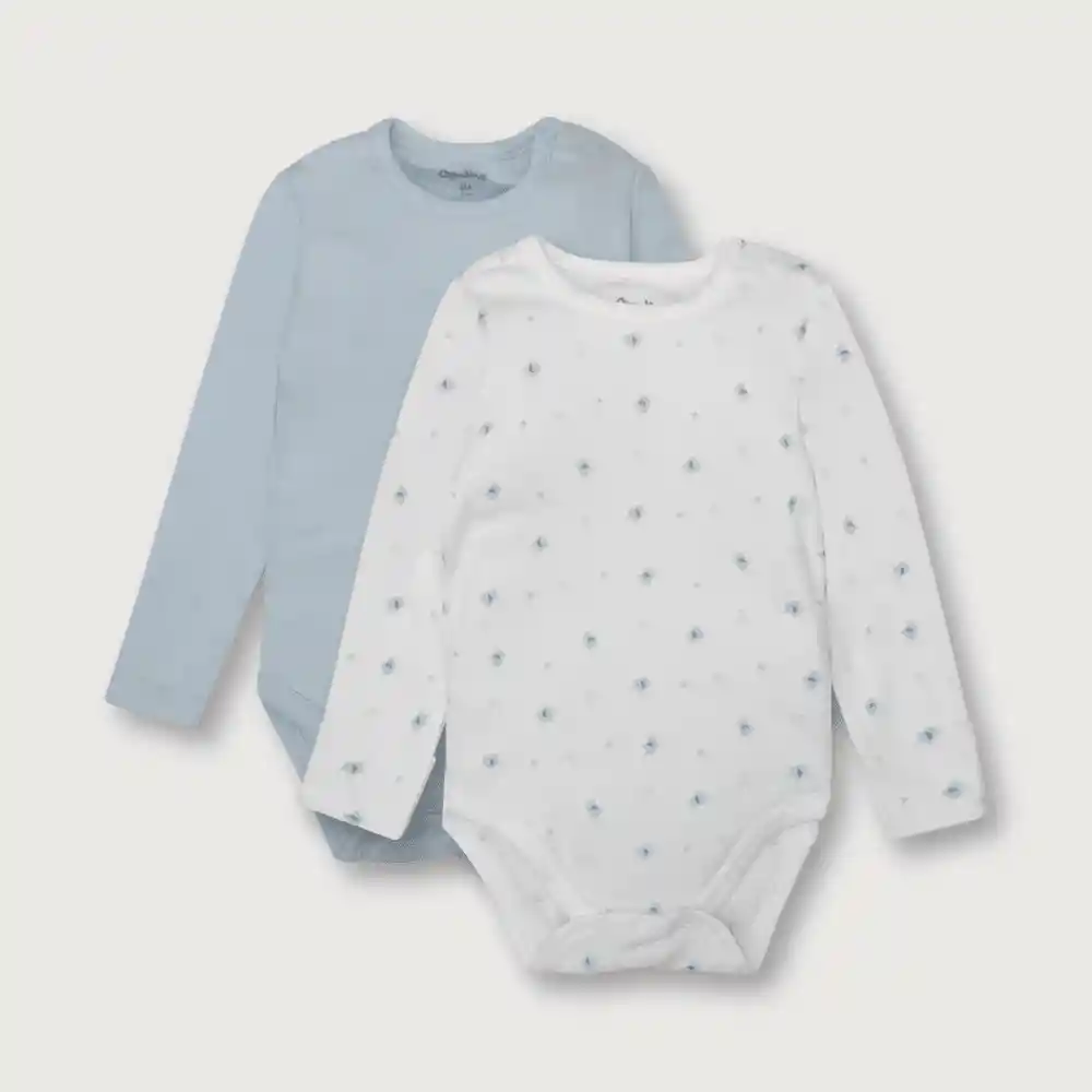 Pack Body Con Broche Hombro Bebé Niño Calipso Talla Pm