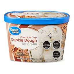 Great Value Helado Sabor Chocolate Chip Cookie Dough