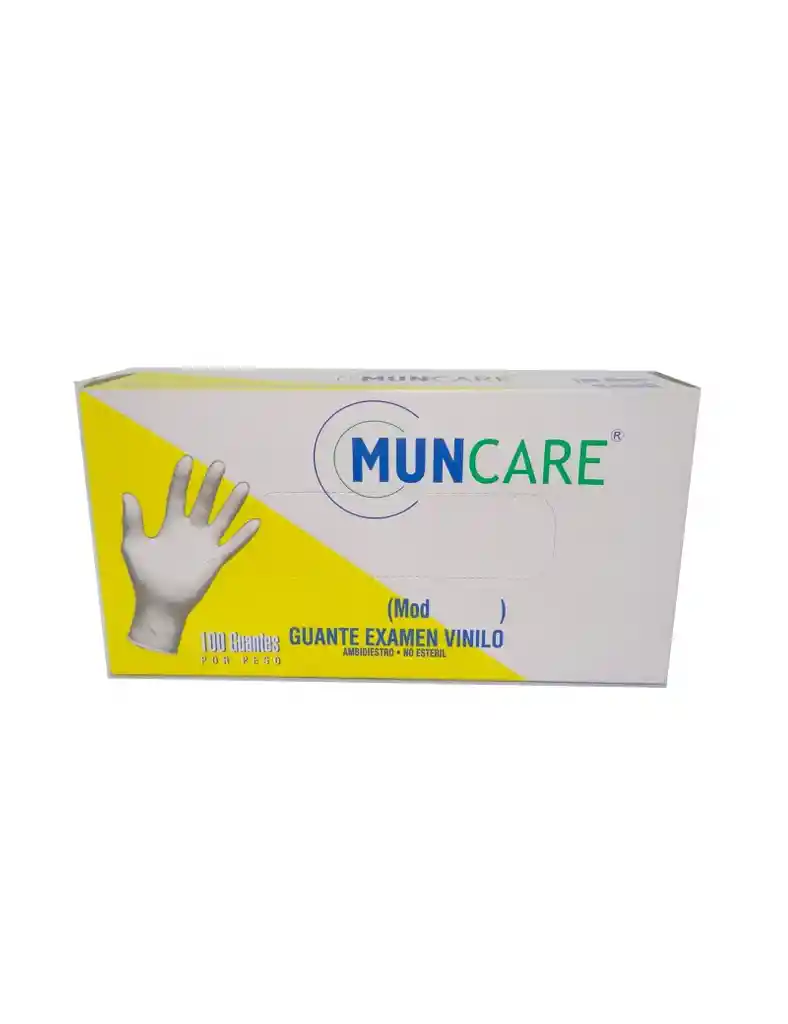 Muncare Guantes de Vinilo no Estéril Talla L