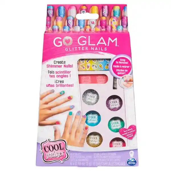 Go Glam Set Glitter Para Uñas