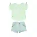 Conjunto Bebé Niña Menta Pillin 12 M