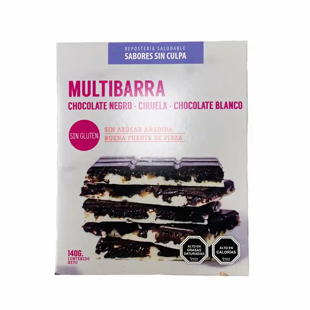 Sabores sin culpa Multibarra Chocolate Negro Ciruela