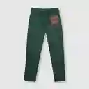 Pantalón de Niño de Buzo Estampado Verde Musgo Talla 6A Colloky