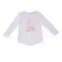 Polera Manga Larga Niña Blanco Pillín 3 a