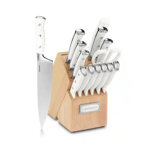 Cuisinart Taco de Cuchillos Triple Rivet White C77WTR-15P