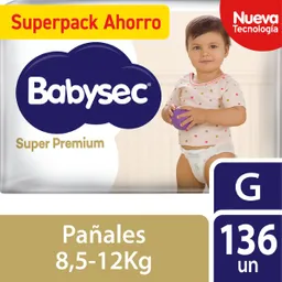 Babysec Pañal Súper Premium Talla G