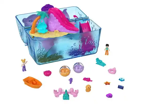 Polly Pocket Set de Juego Bolso de Baul Bahia Magica