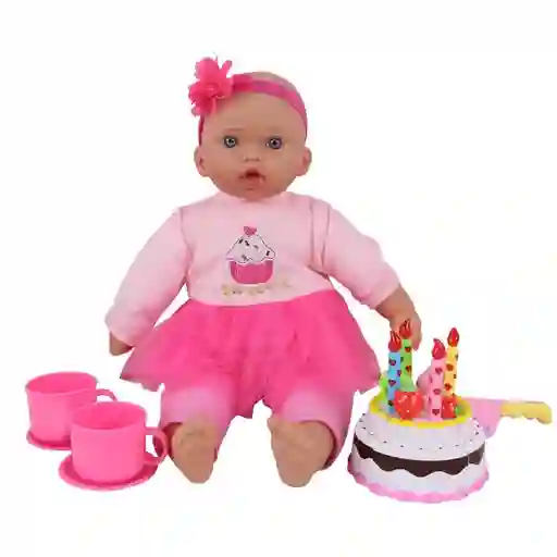 Bebe Con Accesorios de Cumpleaños