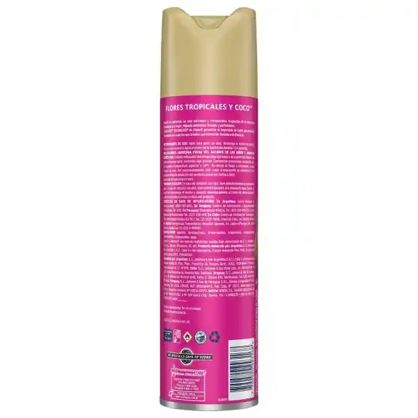 Desodorante Ambiental Glade Aerosol Flores Tropicales y Coco 360ml