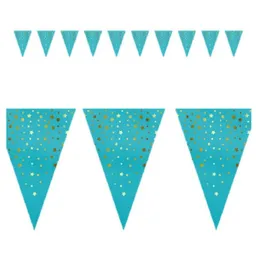 Banderín Calipso Estrellas y Lunares Dorados