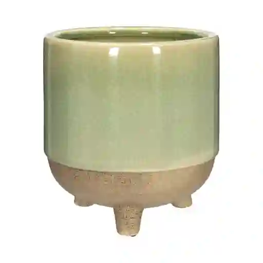 Maceta de Cerámica Con Patas Diámetro 17 x 18 cm