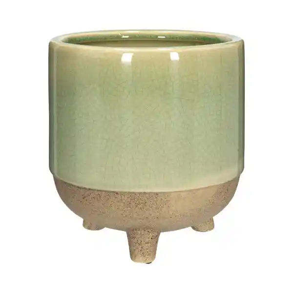 Maceta de Cerámica Con Patas Diámetro 17 x 18 cm