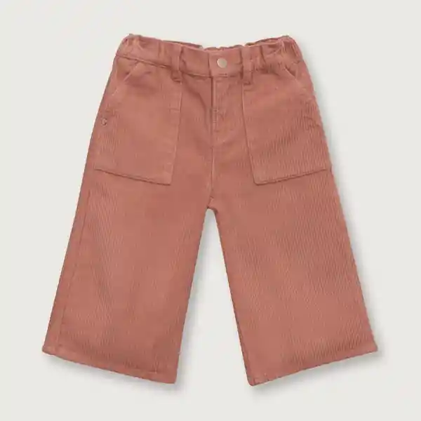 Pantalón de Cotelé Palazzo Rosado Talla 12M Opaline