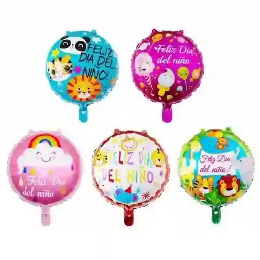 Globo Metálico Día Del Niño Diseños Surtidos