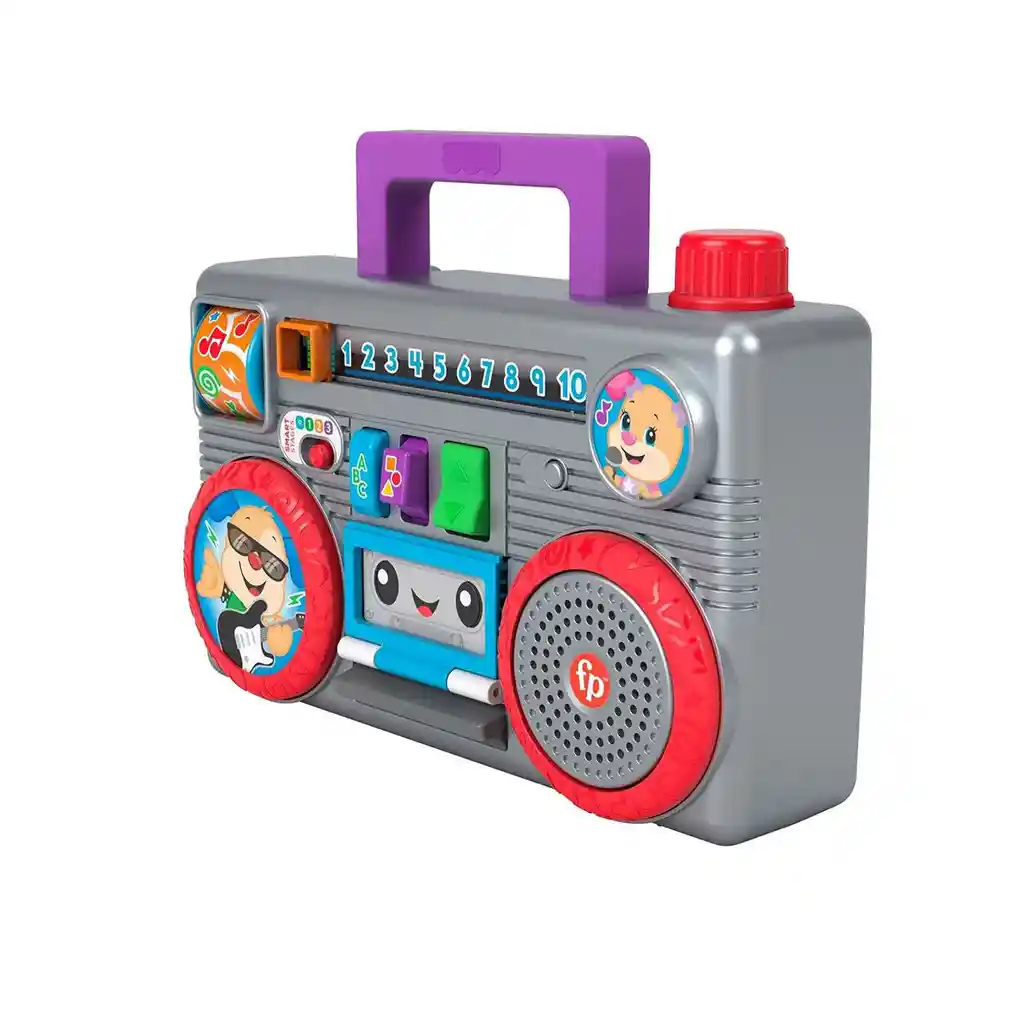 Fisher-Price Radio Portátil Ríe y Aprende Baila y Aprende