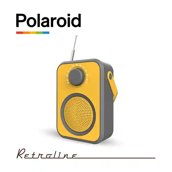 Polaroid Radio Bluetooth Vintage Amarillo