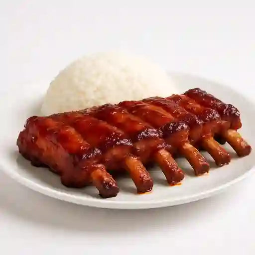 Costillar Cantonés con Arroz