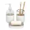 Jabonera Plástico Adams Blanco