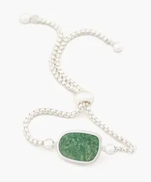 Pulsera Ajustable Acero Inoxidable Color Plateado