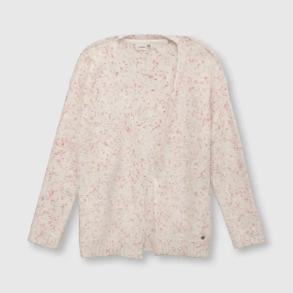 Chaleco Largo De Niña Rosado Talla 12a