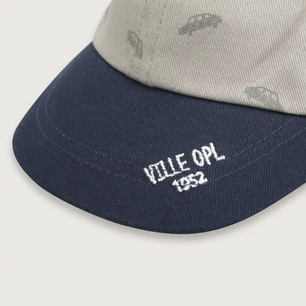 Gorro Jockey Autos Niño Gris Talla M Opaline