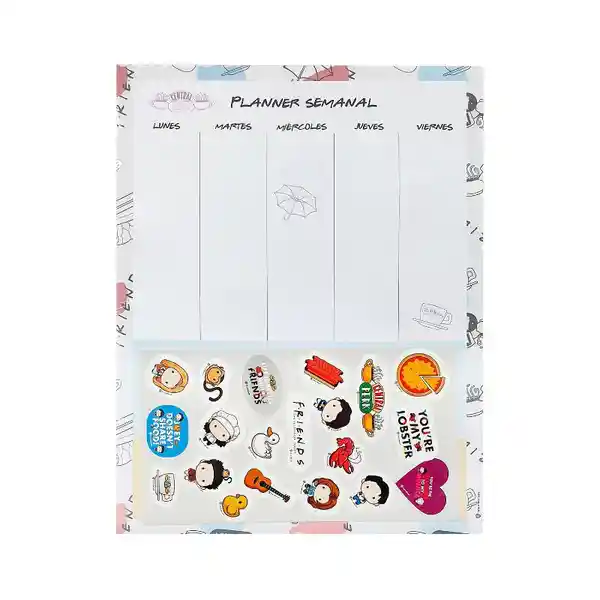 Friends 2.0 Planner Con Sticker 21 x 27 cm