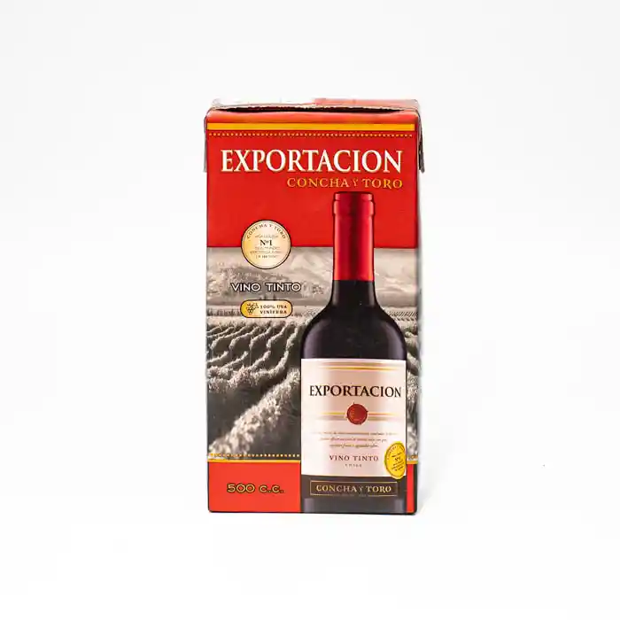 Exportacion Vino Tinto Chile Uva Vinifera Tetra 500 cc