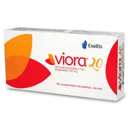 Viora 20 Comprimidos Recubiertos (2 mg/ 0.02 mg)