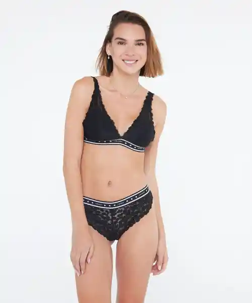 Bralette Dreamy Encaje Negro Talla XL Lounge