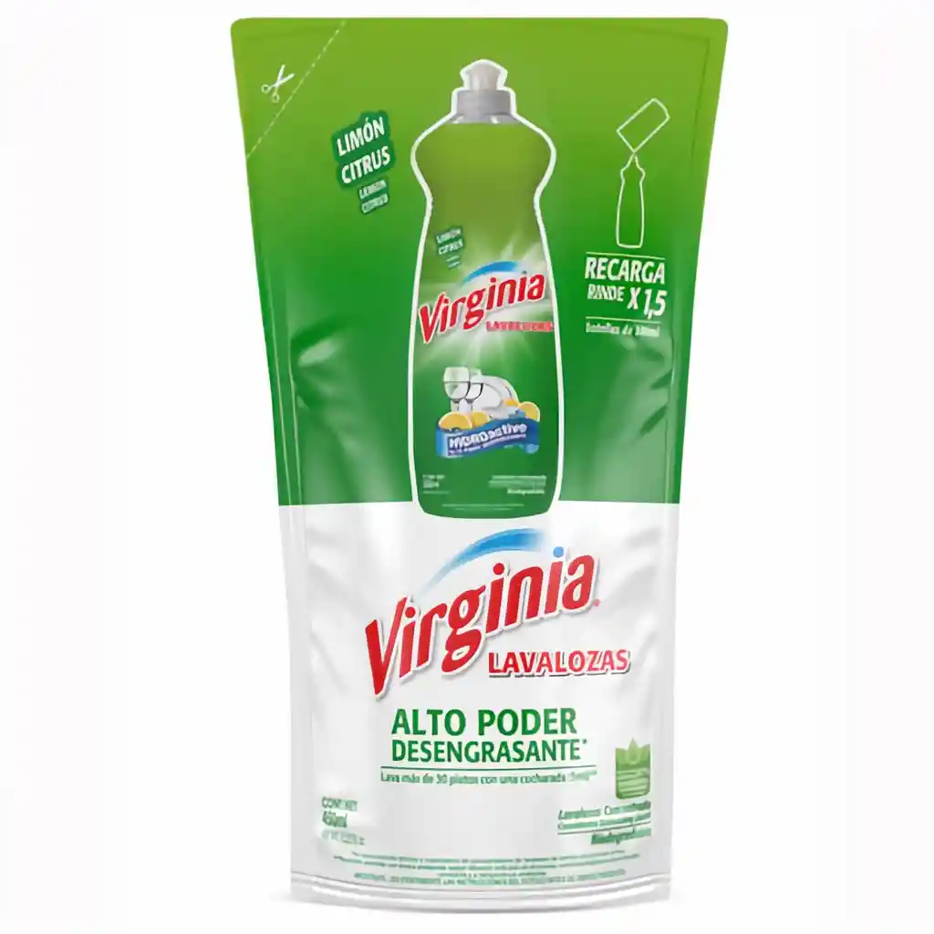 Virginia Lavalozas Concentrado Limon Citrus Recarga
