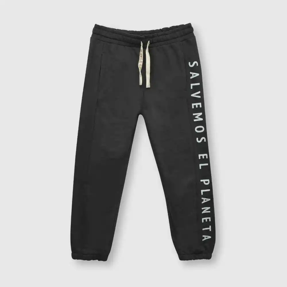 Pantalón Reciclado De Niño Gris Oscuro Talla 3a