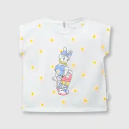 Polera Minnie de Bebé Niña Blanco Talla 18/24M Colloky