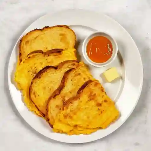 Cafe + Omelette + Tostadas