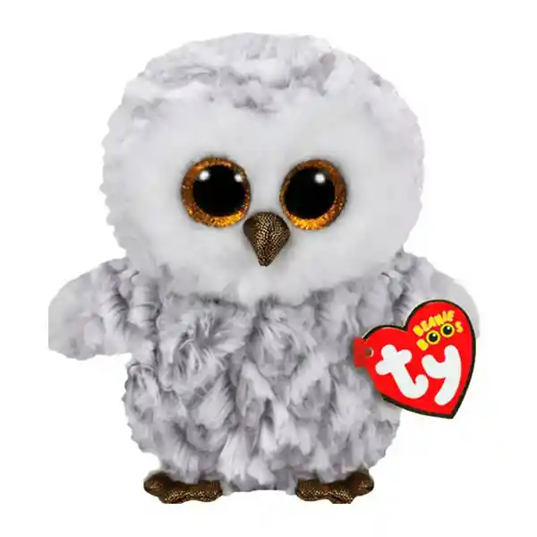 Ty Beanie Boos Peluche Owlette Búho Blanco Regular