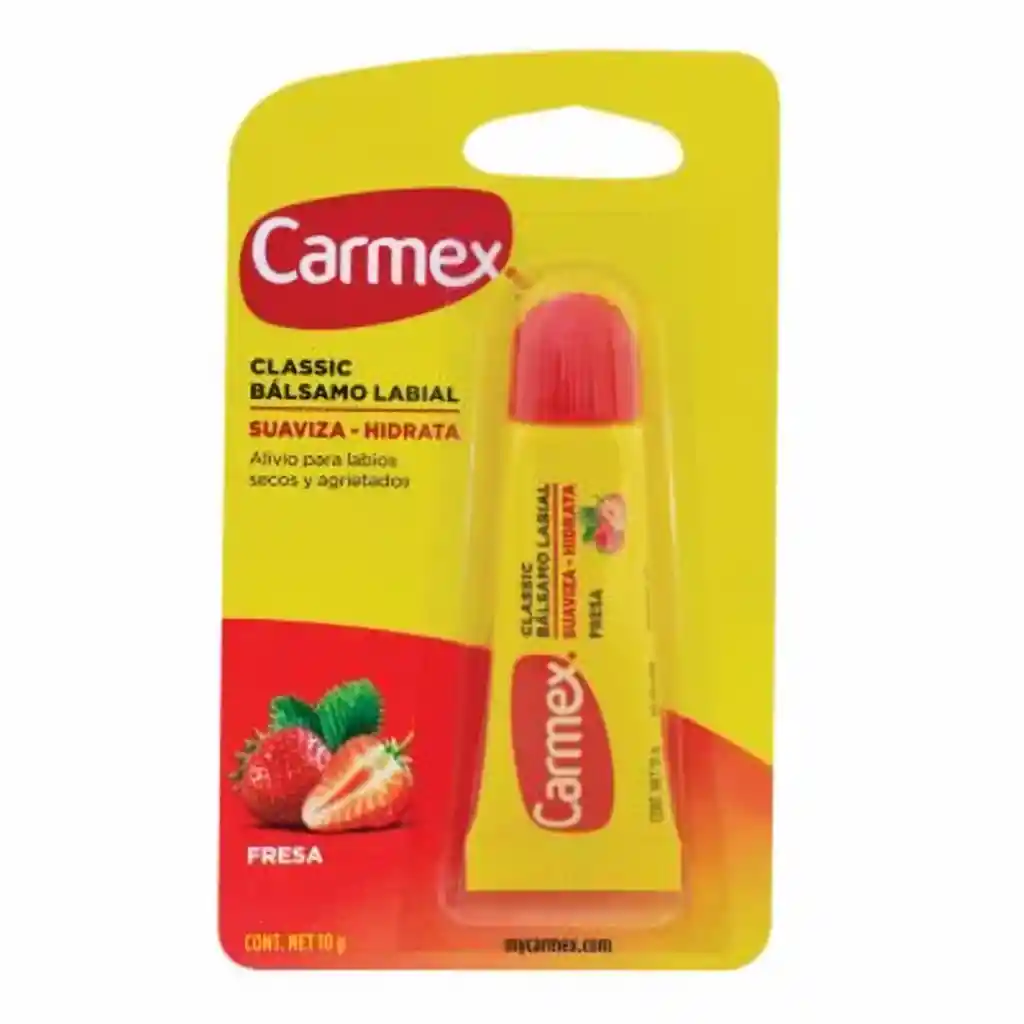 Carmex Bálsamo Para Labios Hidratante Fresa
