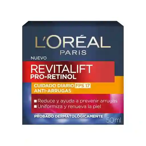 L'Oréal Paris Crema Anti Arrugas Revitalift Pro-Retinol Fps17
