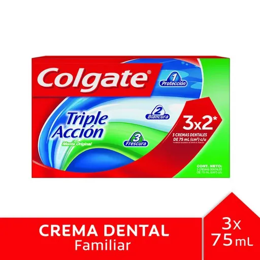 Colgate Crema Dental Triple Acción Menta Original