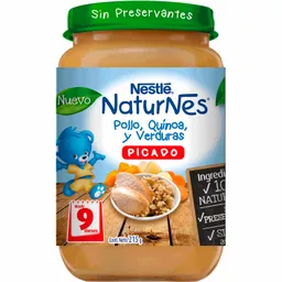 Naturnes Picado Nestle  Pollo Verduras Quinoa  215 g, 