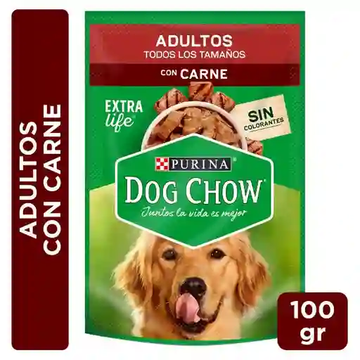 4 x Alimento Húmedo Adulto Dog Chow 100 g Carne
