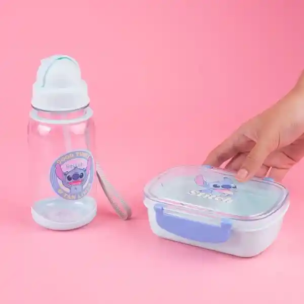 Kit Contenedor de Alimento Azul 450 mL/360 mL Miniso