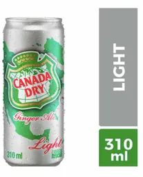 Canada Dry Bebida Ginger Ale Light en Lata