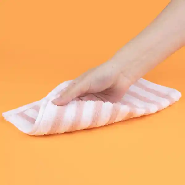 Toalla Para Manos Rosa y blanco Miniso