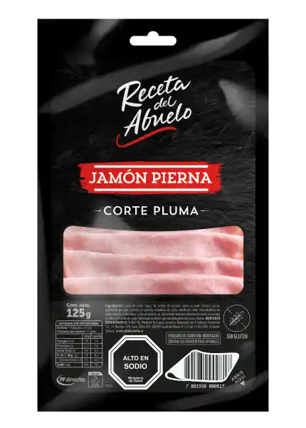 Receta Del Abuelo Jamón Pierna Corte Pluma