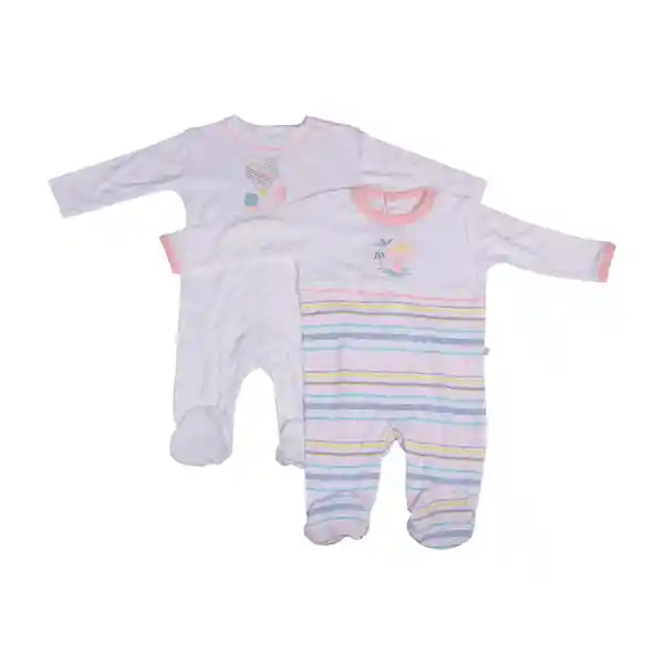 Set 2 Pzas Osito Niña Multicolor Pillin 1 M