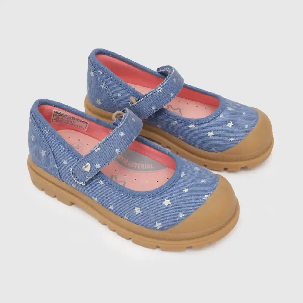 Ballerinas Estampada De Niña Azul Talla 25