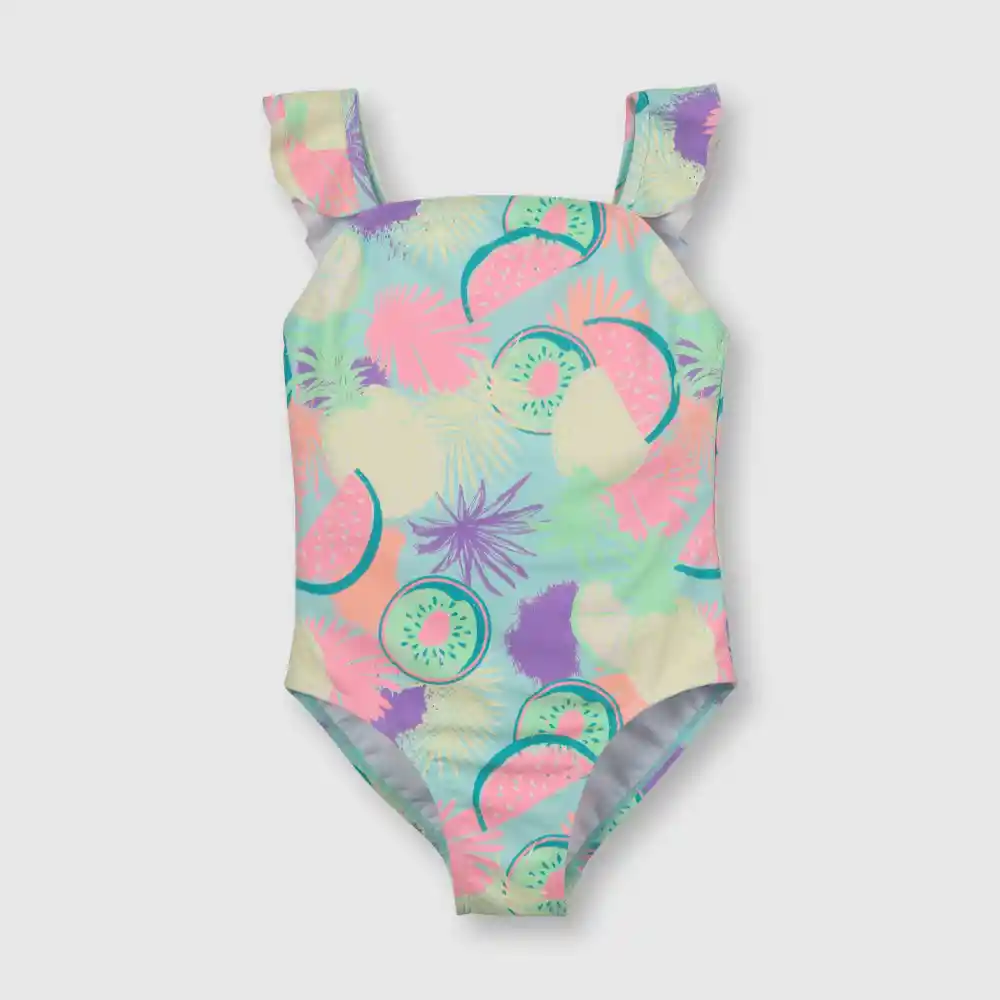 Traje De Baño De Niña Con Filtro Uv Calipso Talla 4a