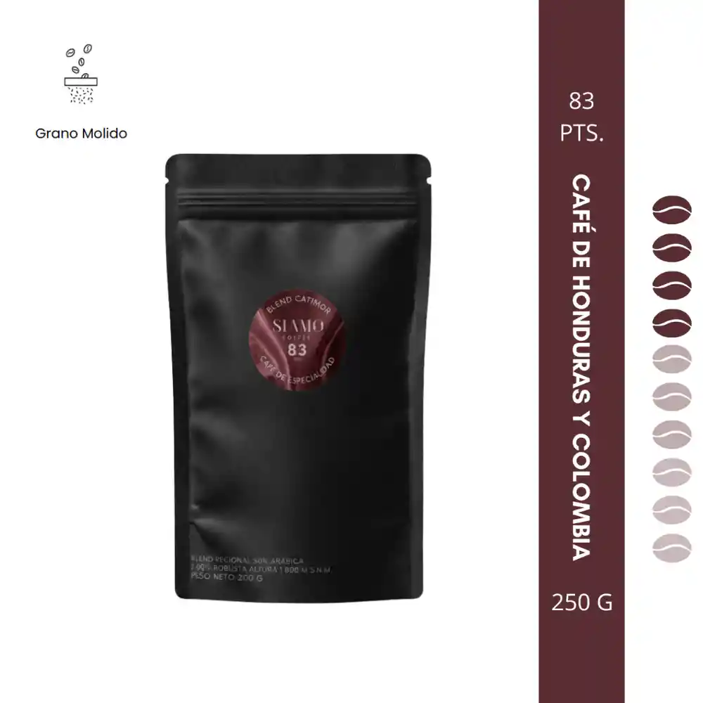 Siamo Café de Especialidad Honduras y Colombia Grano Molido Vol 2
