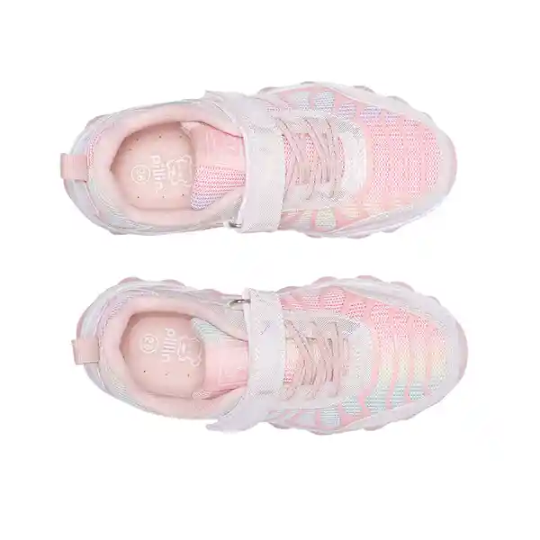 Zapatilla Luces Niña Rosado Pillin 31