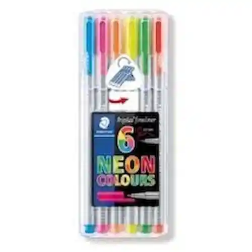 Staedtler Set de Destacadores Triplus Neón de Colores